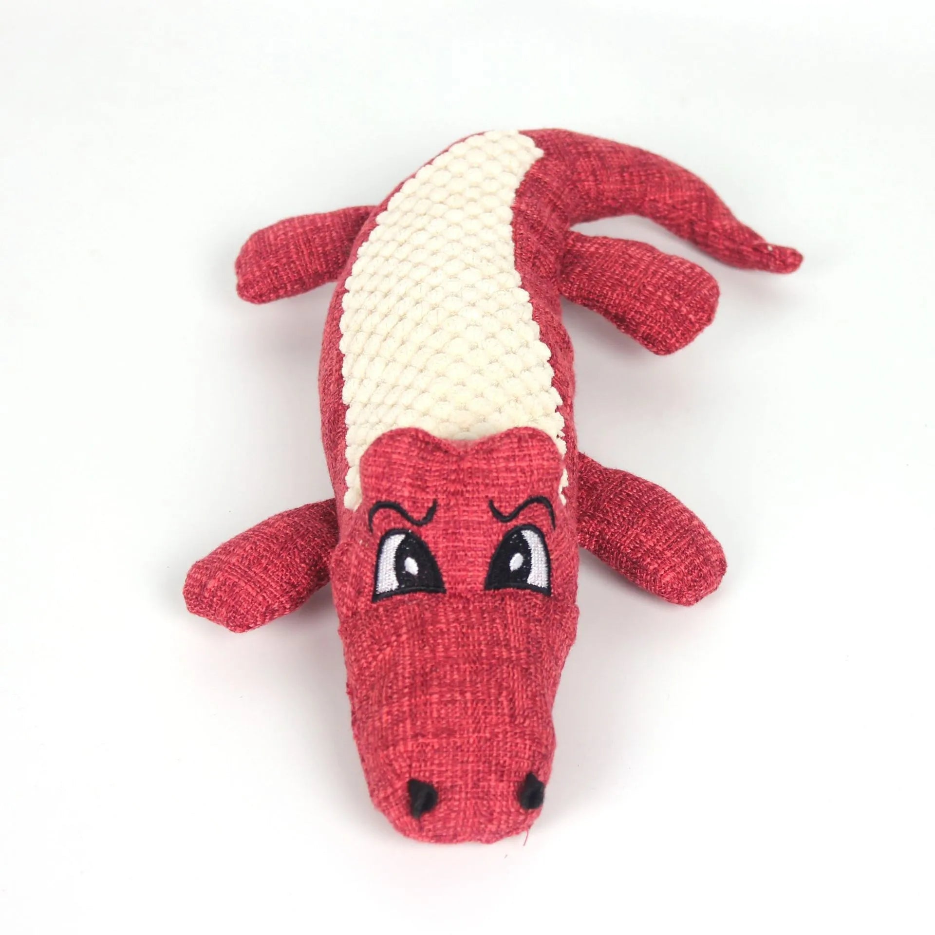 Corn Velvet Crocodile Plush Dog Toy with Squeaker