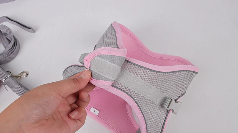 Product Description: Adjustable Dog Harness & Leash Set for Small Dogs