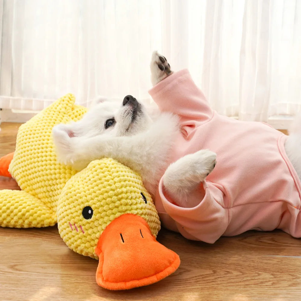 Duck-Shaped Quacking Dog Toy – Durable Chew Toy for Fun Interactive Play