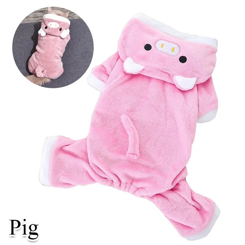 Fleece Soft Warm Dog Jumpsuit