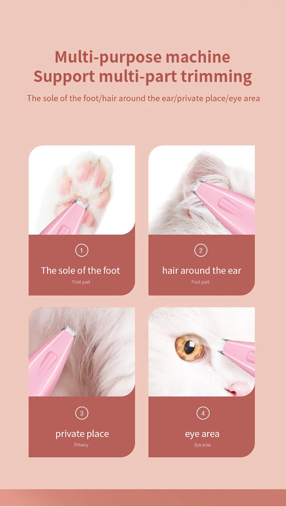 Professional Electric Dog Hair Trimmer