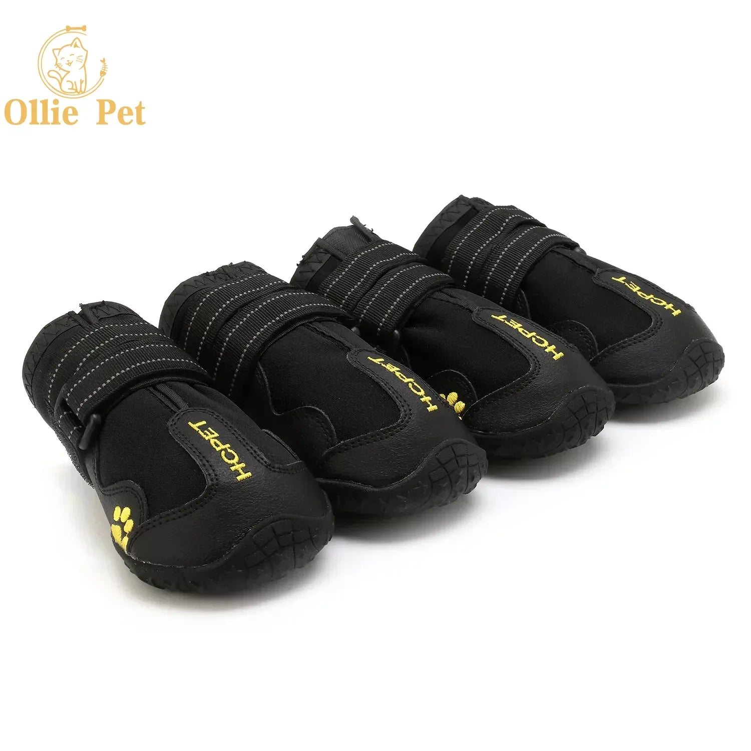 Anti-Slip Reflective Rain and Snow Boots for Small and Large Dogs (4PCS)