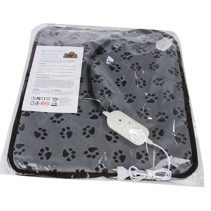 Pet Electric Blanket – Winter Heated Pad for Cats and Dogs with Safety Features