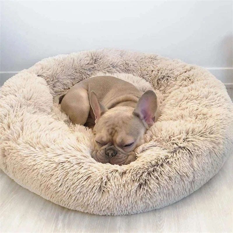 Round Plush Pet Bed (40-90cm)