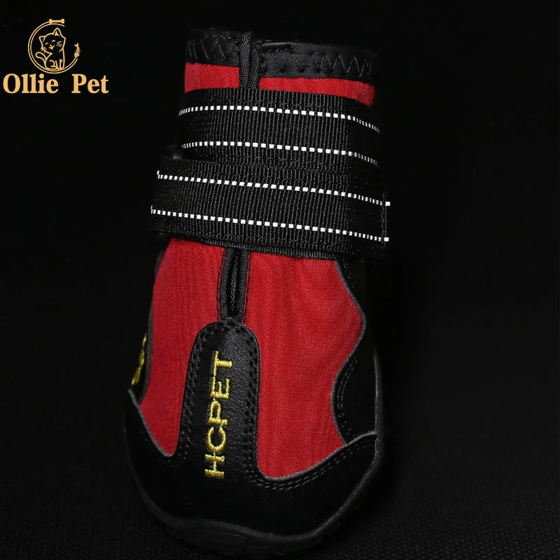 Anti-Slip Reflective Rain and Snow Boots for Small and Large Dogs (4PCS)