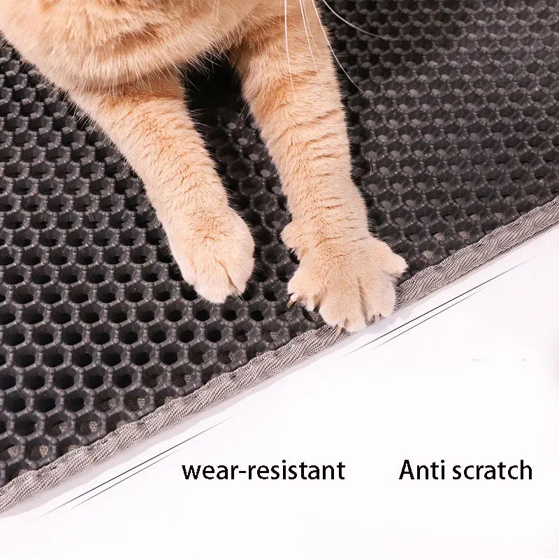 Double-Layer Cat Litter Mat