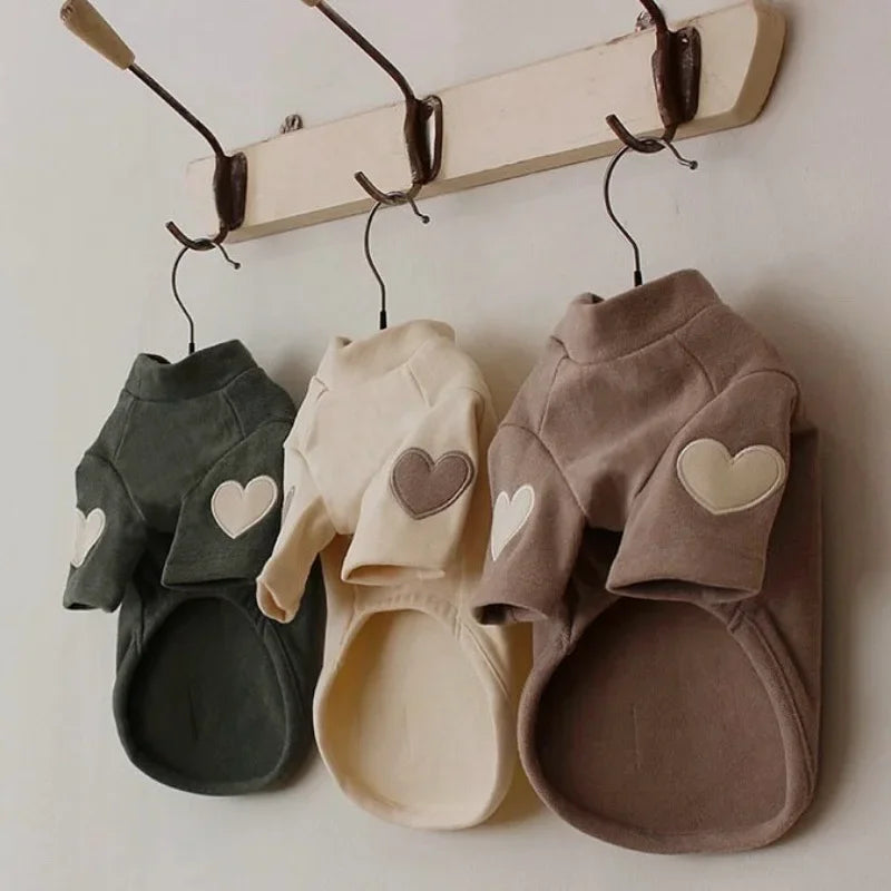 Love Bear Winter Warm Pet Hoodie – Adorable and Cozy Designer Clothing for Dogs and Cats