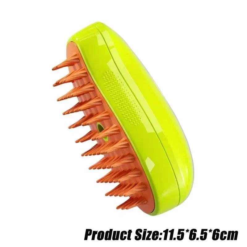 3-in-1 Electric Dog Steamer Brush