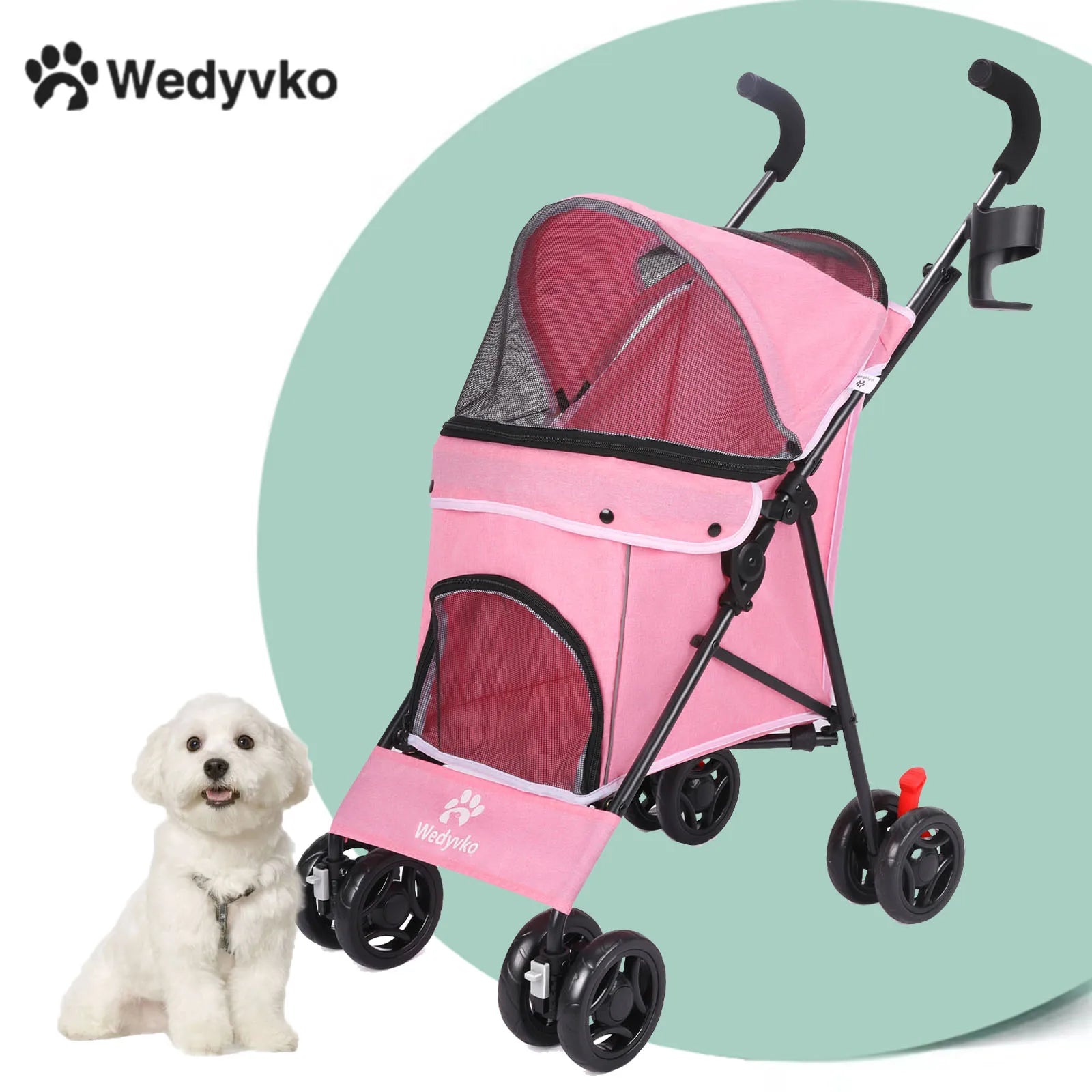 Lightweight Outdoor Puppy & Cat Stroller