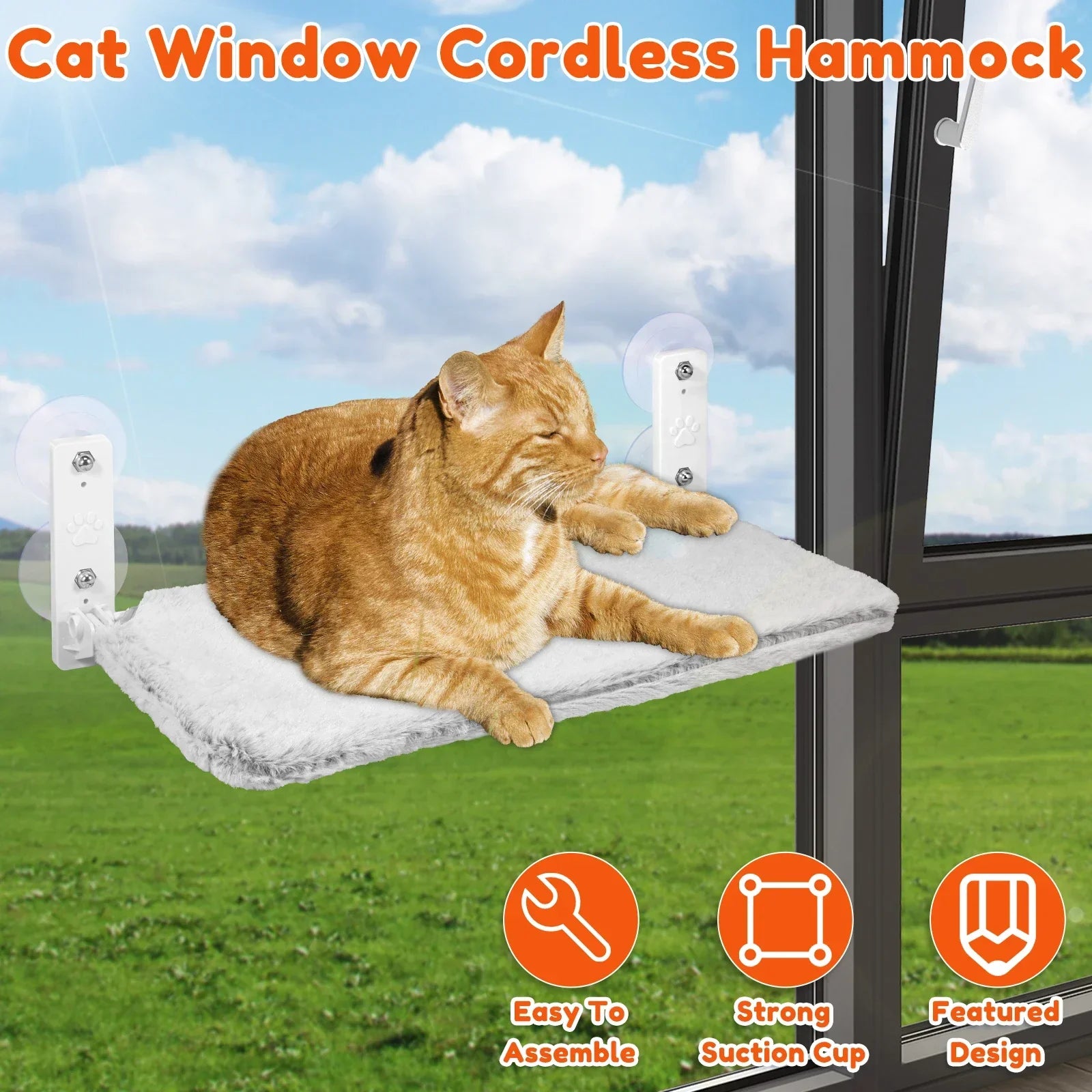 Foldable Cat Hammock Hanging Cat Bed